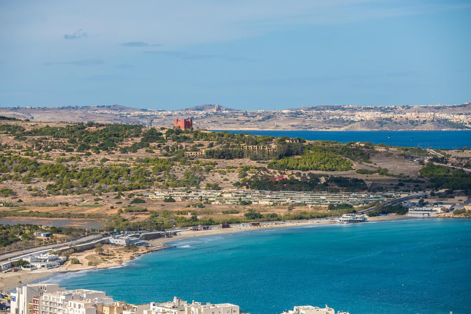 Clifftop Modern Apartment Mellieha Exterior foto