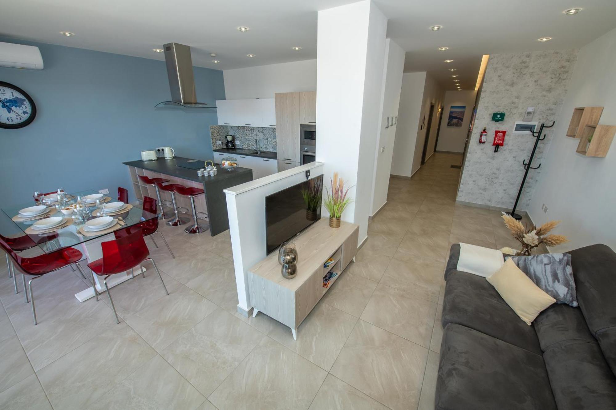 Clifftop Modern Apartment Mellieha Exterior foto